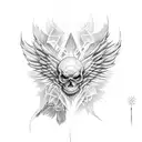 wing devil tattoo design idea