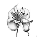 lillies and ice cream tattoo design idea