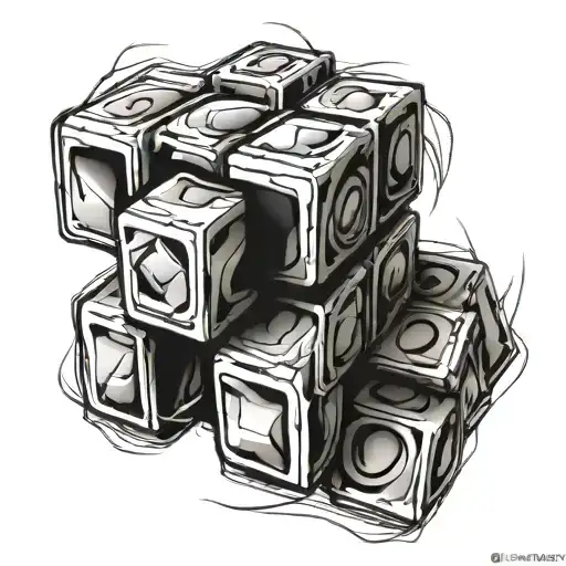 rubik from dota 2 tattoo design idea