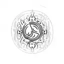 the phrase "a sound mind dwells within a sound soul and a sound body"with the word "sound" in the middle tattoo design idea