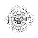 the phrase "a sound mind dwells within a sound soul and a sound body"with the word "sound" in the middle tattoo design idea