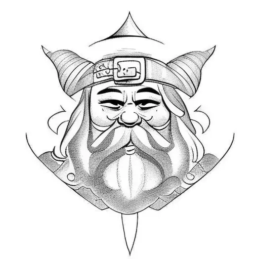 dwarf tattoo design idea