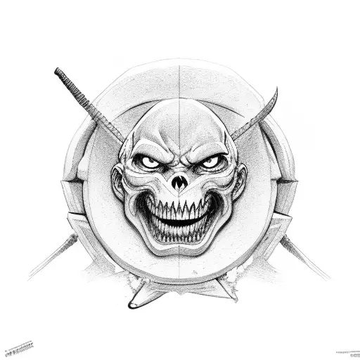 half whitebeard logo  tattoo design idea