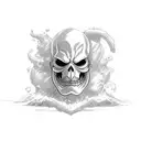 half whitebeard logo  tattoo design idea