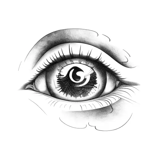 tear drop tattoo design idea