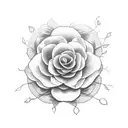 Flower psalm 139:8 tattoo design idea