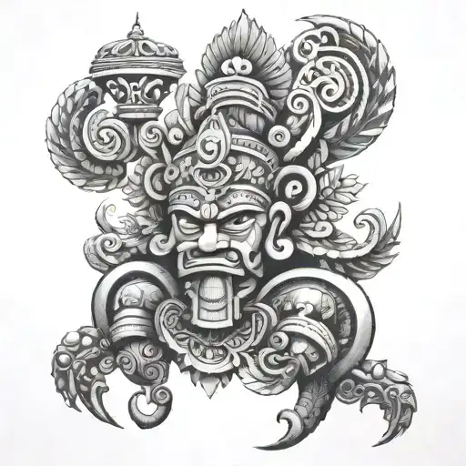 peruvian tumi peru tattoo design idea