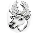 reindeer tattoo design idea