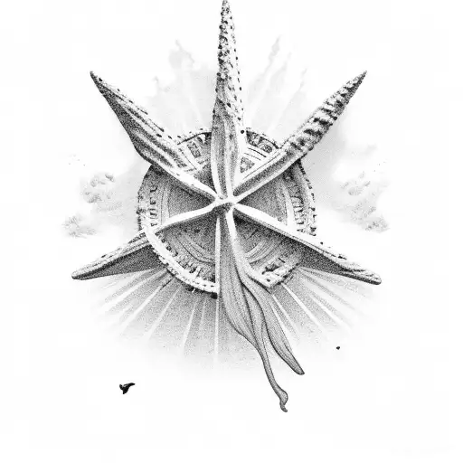 joshua 1:9 bible verse with beach setting tattoo design idea