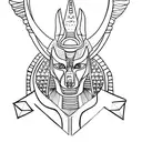 Anubis tattoo design idea