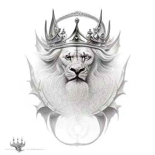 Tattoo design King of kings