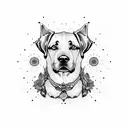 perro labrador  tattoo design idea