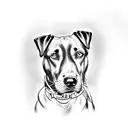 perro labrador  tattoo design idea