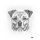 perro labrador  tattoo design idea