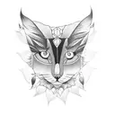 Pocahontas eyes and lashes tattoo design idea