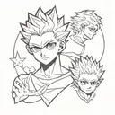hunter x hunter killlua tattoo design idea