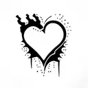 monster energy as a heart tattoo design idea