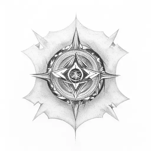 Devise a tattoo illustrating the transformation of negative energy into a captivating occult symbol tattoo design idea