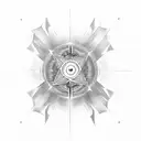 Devise a tattoo illustrating the transformation of negative energy into a captivating occult symbol tattoo design idea