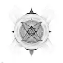Combine occult symbols and negative energy in a mesmerizing design tattoo design idea