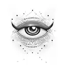 Evil Eye tattoo design idea
