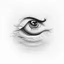 Evil Eye tattoo design idea