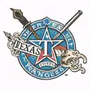 texas rangers city connect logo tattoo design idea
