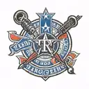 texas rangers city connect logo tattoo design idea