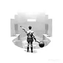 man in the arena tattoo design idea