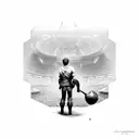 man in the arena tattoo design idea