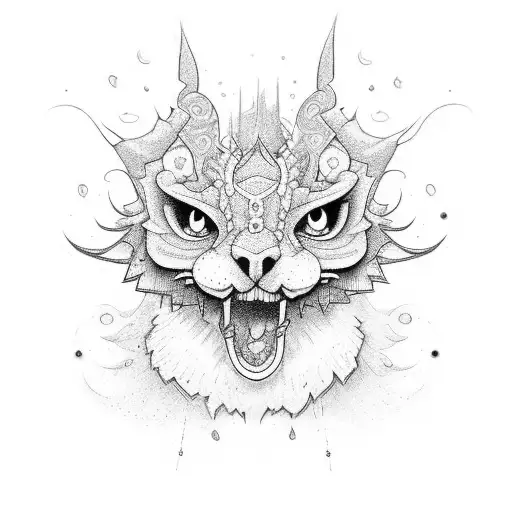 Bluey from the show bluey tattoo design idea