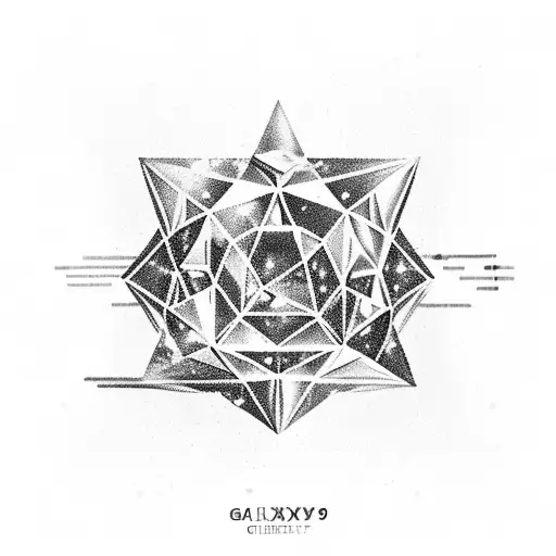 Galaxy-themed periodic table of elements tattoo design idea