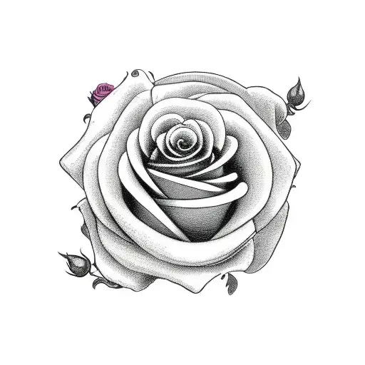 Ace of Hearts with roses tattoo design idea