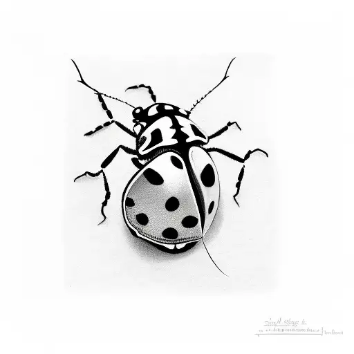 Ladybug tattoo design idea