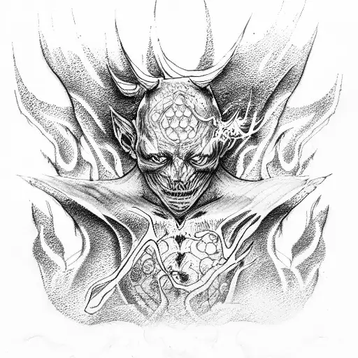 hell boy  tattoo design idea