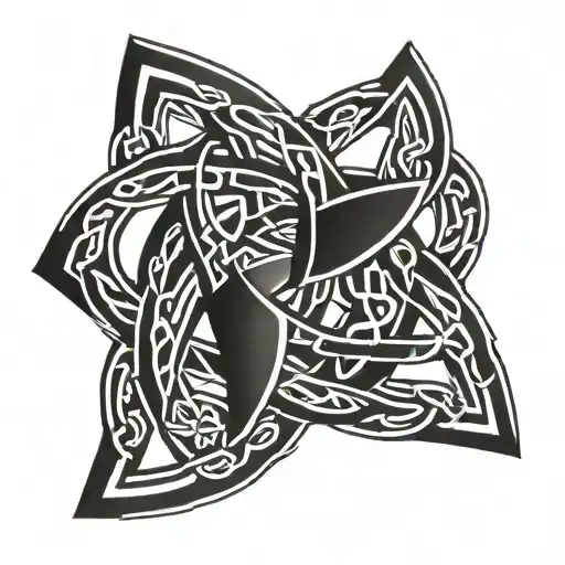 Celtic Dara knot tattoo design idea