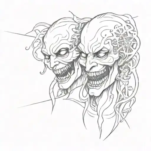 laugh now cry later tattoo tattoo design idea