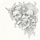 laugh now cry later tattoo tattoo design idea