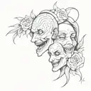laugh now cry later tattoo tattoo design idea