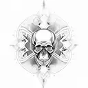 skull mandala  tattoo design idea