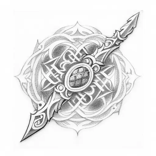BLACK CLOVER SWORD tattoo design idea