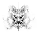 pantera con alas tattoo design idea