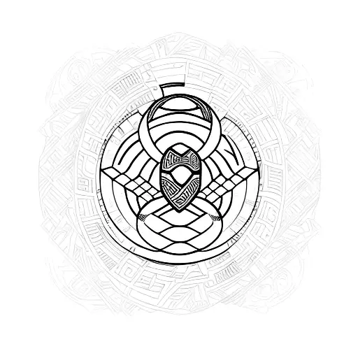 african Ubuntu philosophy  tattoo design idea