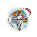 african Ubuntu philosophy  tattoo design idea