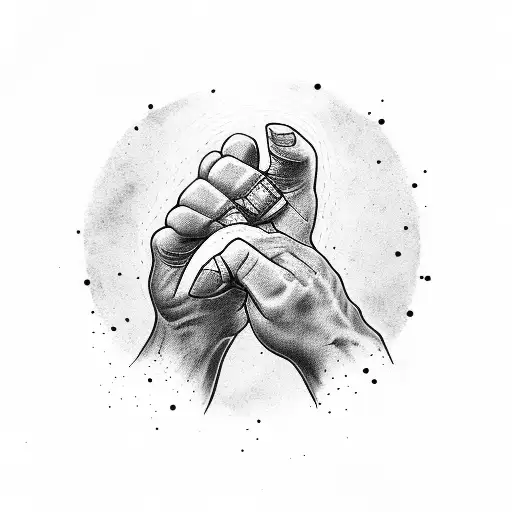 mma fighter fists tattoo design idea