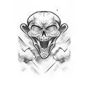 mma fighter fists tattoo design idea