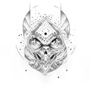 mma fighter fists tattoo design idea