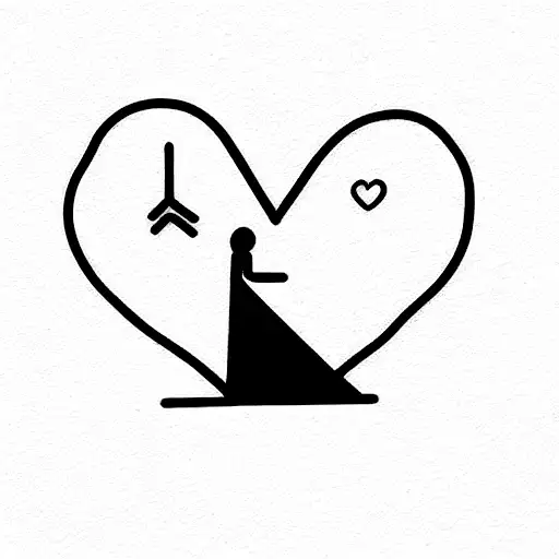 long distance relationship with my boyfriend  tattoo design idea