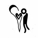 long distance relationship  tattoo design idea