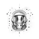 spaceman  tattoo design idea